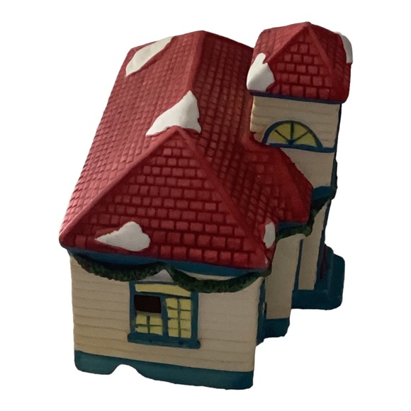 Department 56 Snow Village Jefferson School Porcelain/Ceramic Building. - Picture 2 of 5